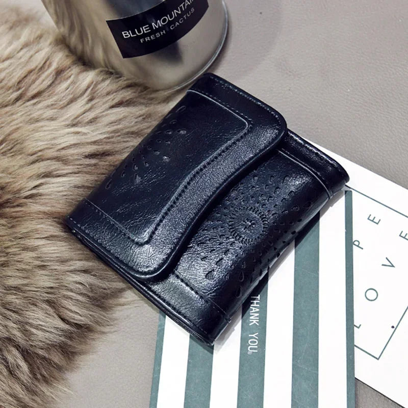 Vintage Long Short Wallet Bag Leather Purses Retro Card Holder Female Clutch Case Party Pouch Phone