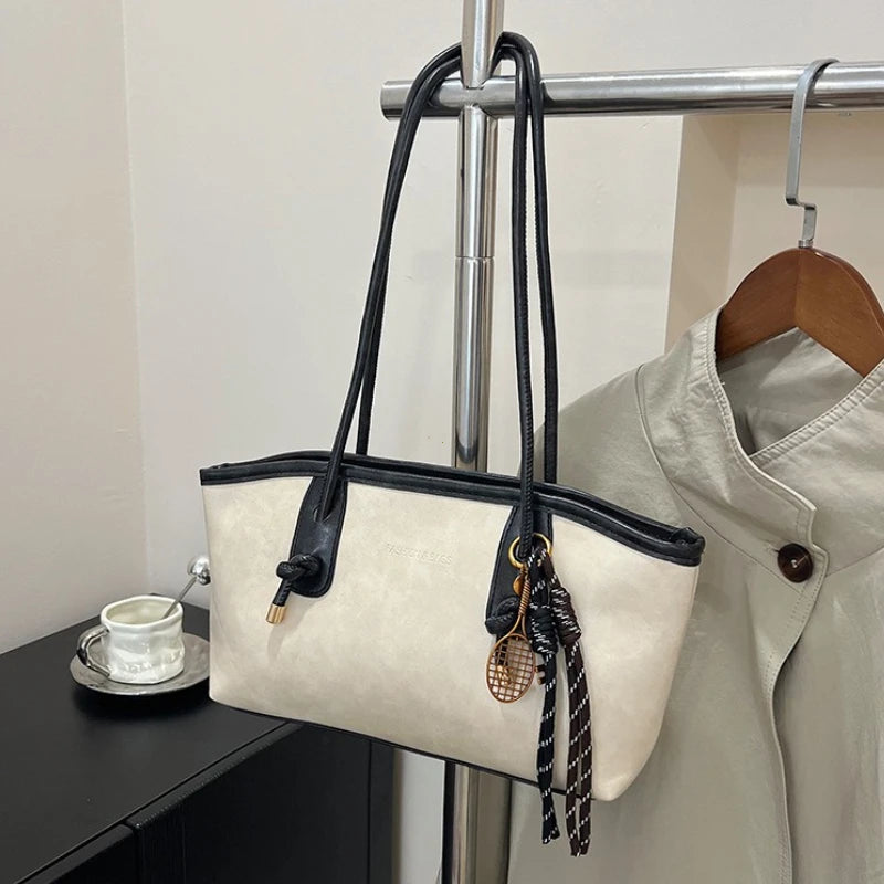 PU Leather Shoulder Bag for Women Y2K
