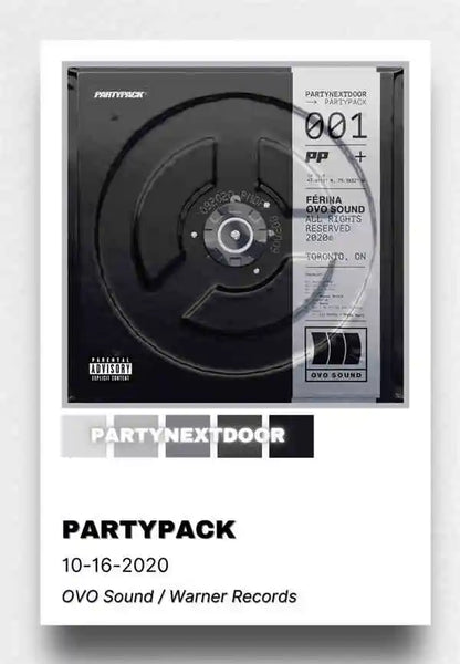PARTYNEXTDOOR Partymobile Album Cover Poster Wall Art Print