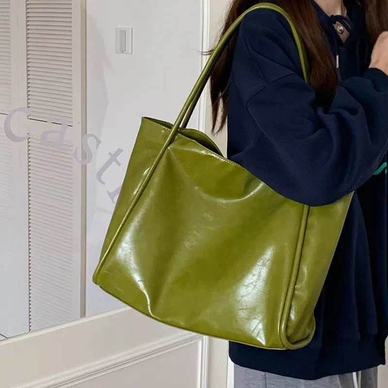 Portable Texture Tote Bag for Women