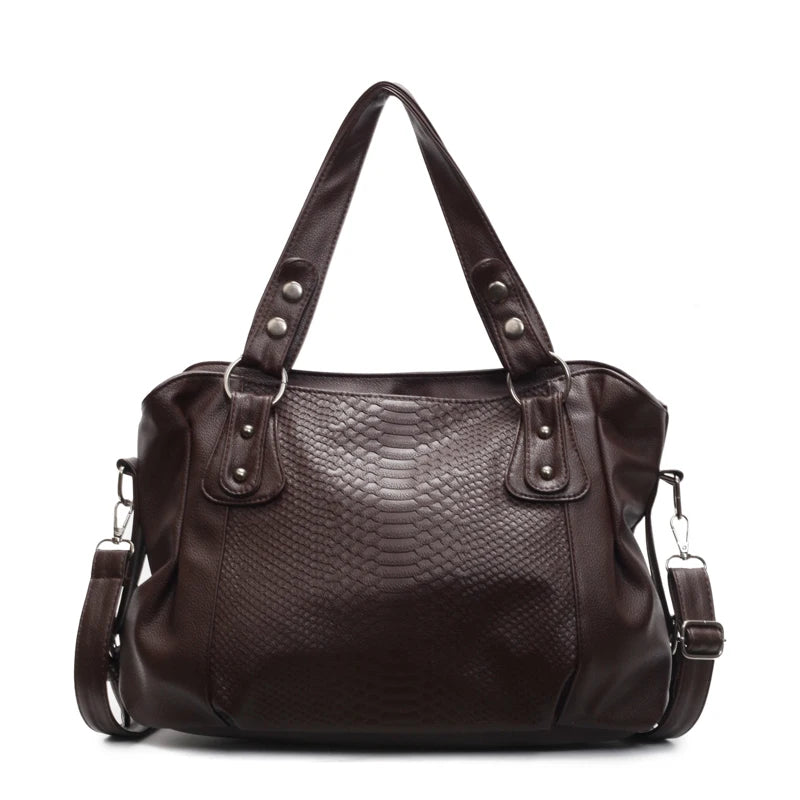 Large Capacity Alligator Texture Women's Shoulder Bag