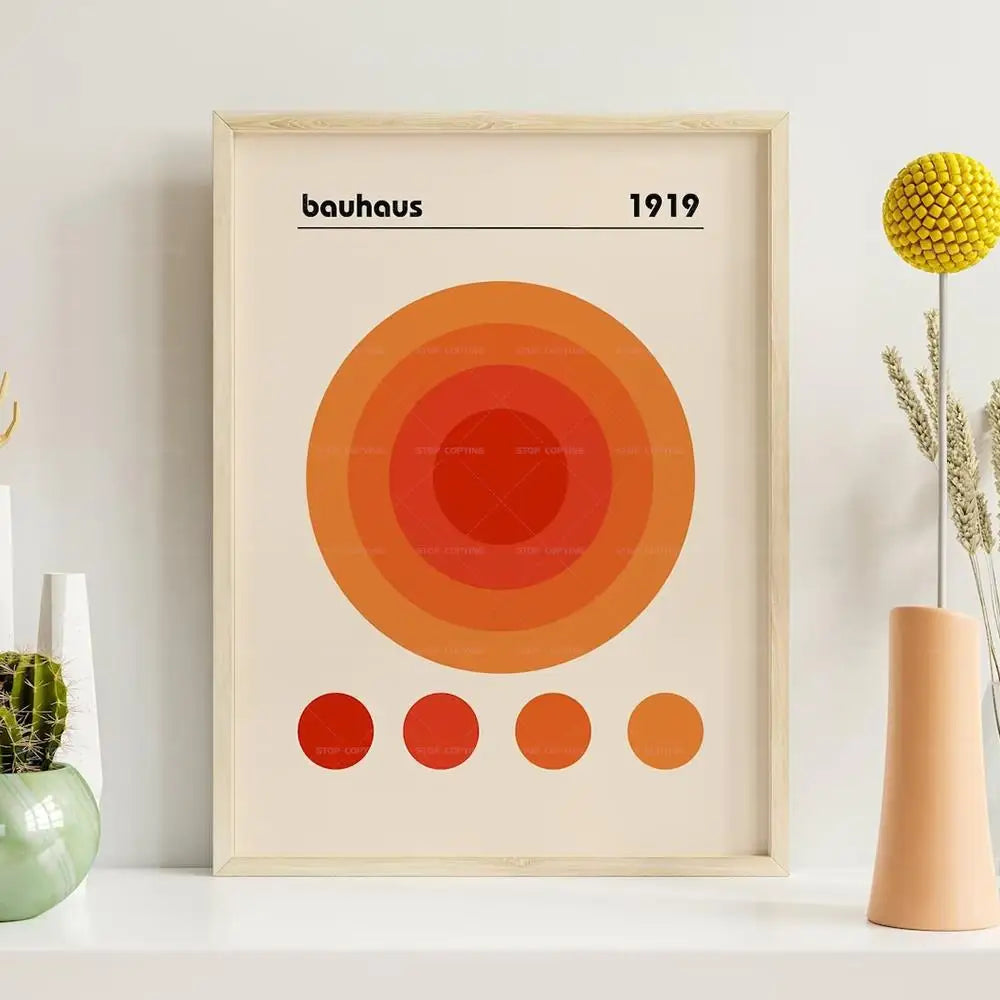 Abstract Gallery Wall Art Print – Picasso Bauhaus 3-Piece Set