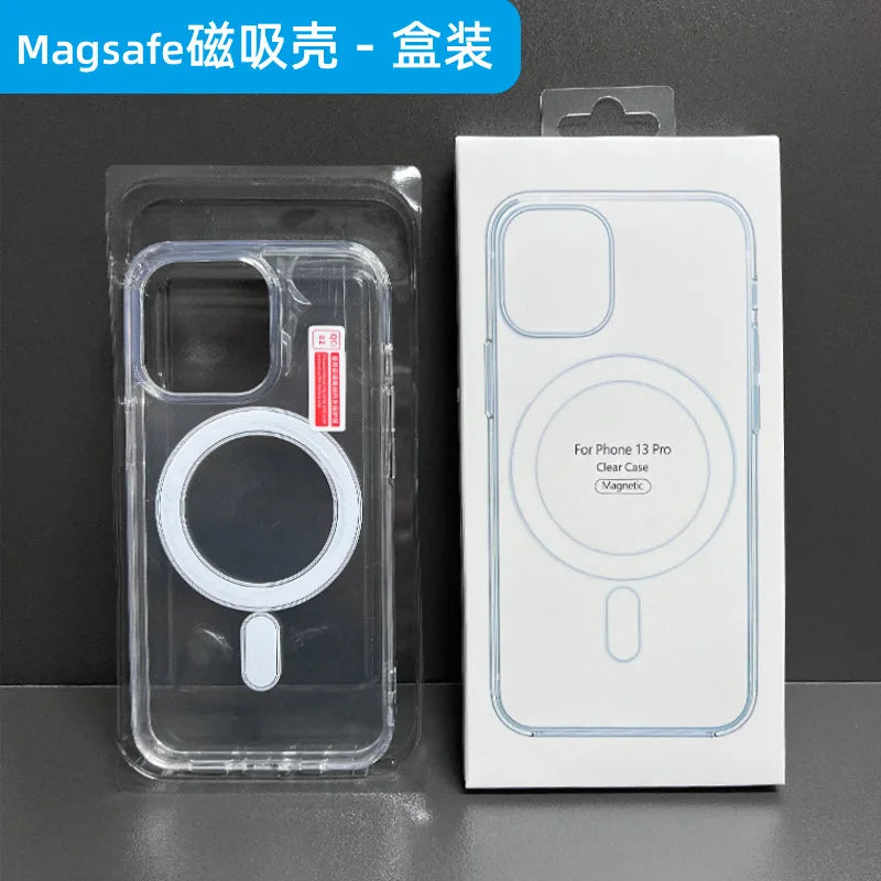 Clear MagSafe iPhone Case – Shockproof Transparent Cover