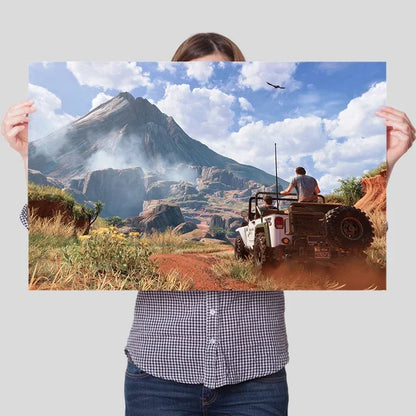 Uncharted Video Game Canvas Poster – Wall Art Print for Home Decor