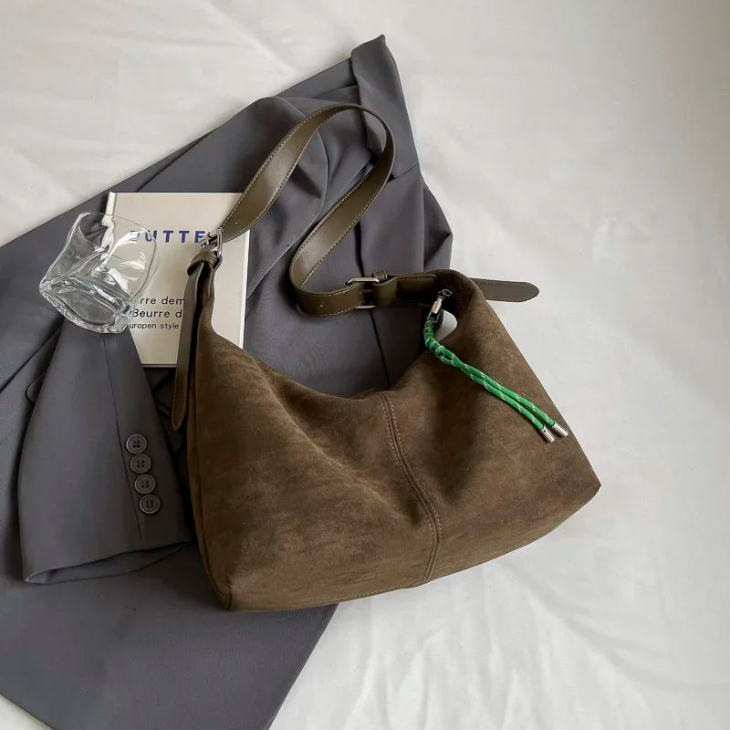 PU Leather Hobo Shoulder Bag – Women's Y2K Korean Style Handbag