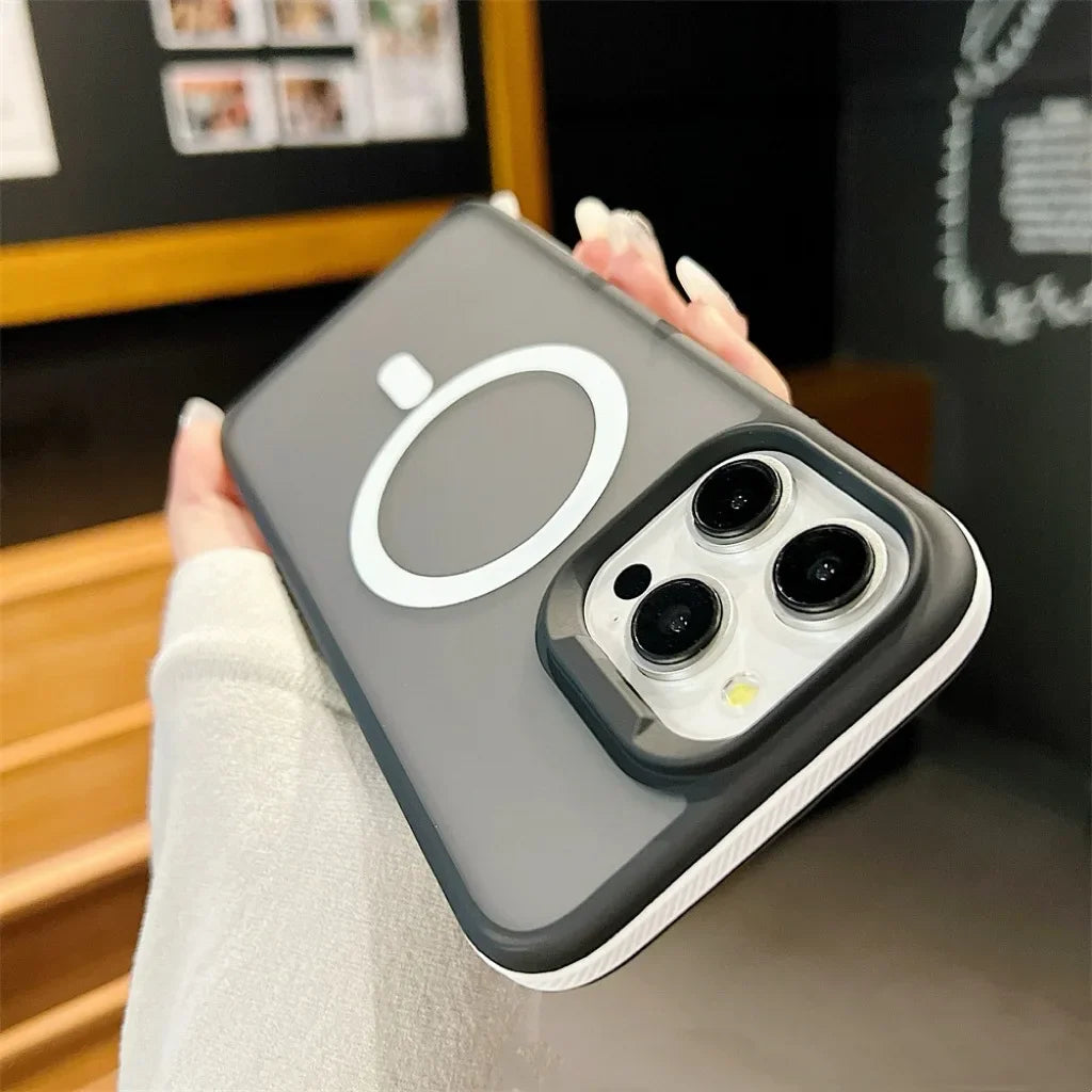 MagSafe Matte Translucent Armor iPhone Case – Shockproof, Multi-Model