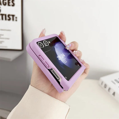 Galaxy Z Flip Frosted Hard PC Phone Case – Matte Colorful Cover