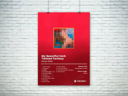 Hip Hop Music Album Poster – Canvas Wall Art Print