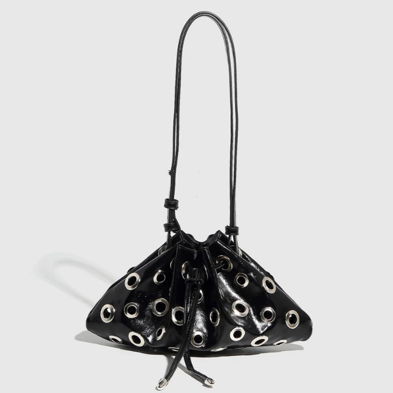 Women Metal Stud Y2k Shoulder Bag
