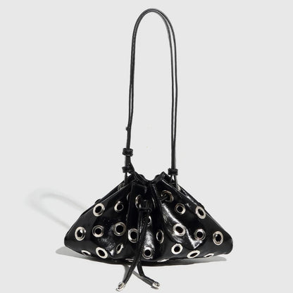 Women Metal Stud Y2k Shoulder Bag