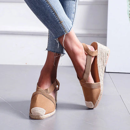 Espadrille Wedge Sandals – Women's Braided Platform Shoes