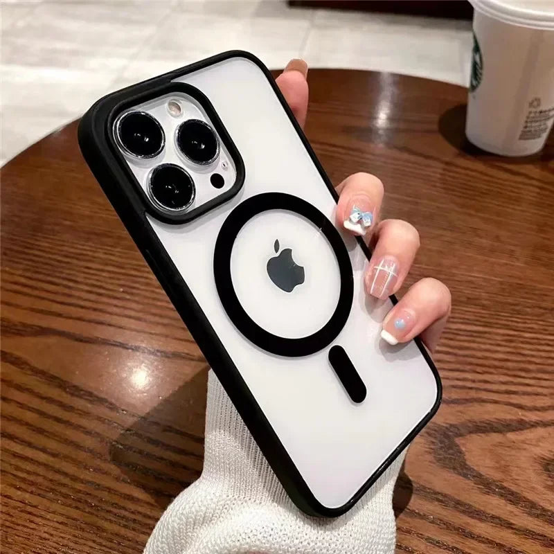 MagSafe Magnetic iPhone Case – Clear Hard Cover for iPhone 11–17 Pro Max