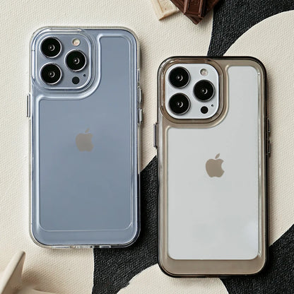 Transparent Shockproof Hard Acrylic iPhone Case – iPhone 11 to 17 Series