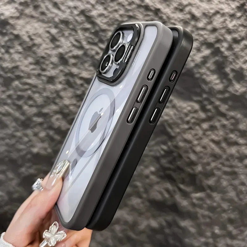 Magnetic Shockproof MagSafe Case with Stand for iPhone 18 Pro Max