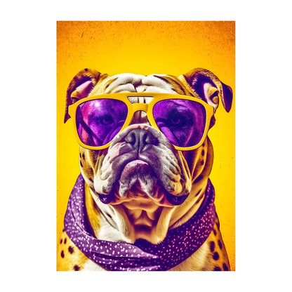 Corgi Wearing Sunglasses Poster Funny Dog Canvas Painting Print Wall Art Picture Living Room Cuadros