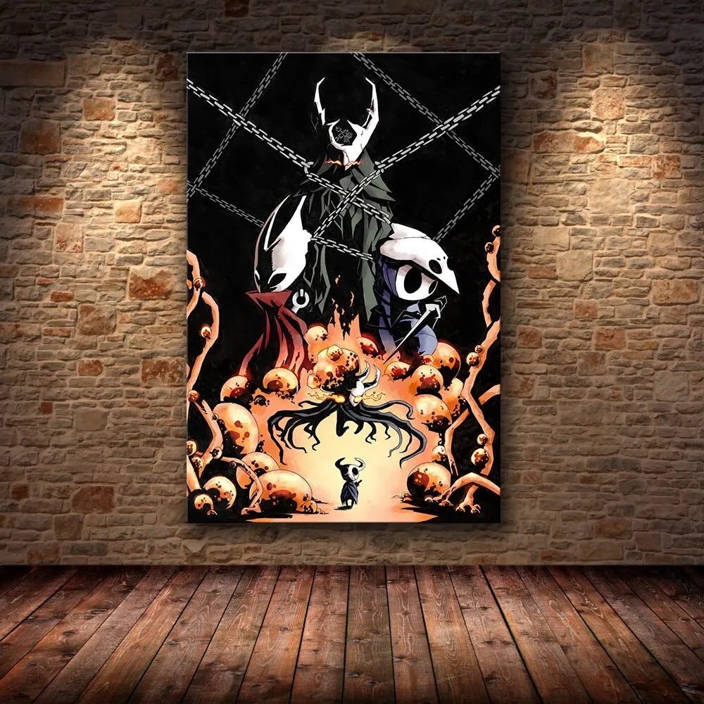 Hollow Knight Hornet Canvas Poster – Video Game Wall Art Print