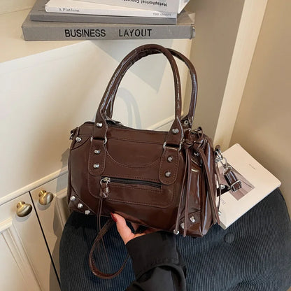 High-Quality Textured Women's Handbags Fashionable Versatile