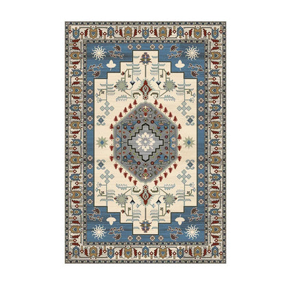 Persian Retro Area Rug – Washable Foldable Cashmere-Feel Carpet