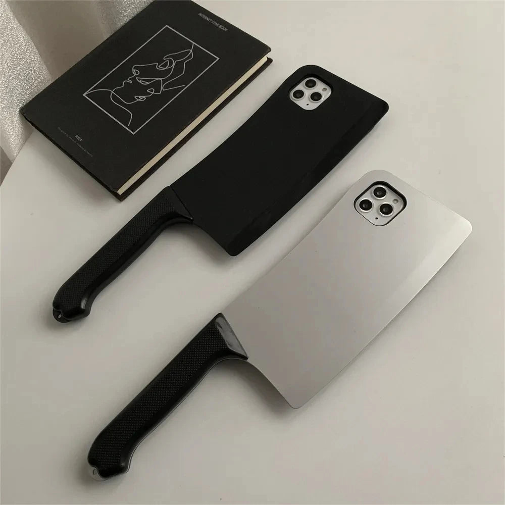 3D Kitchen Knife iPhone Case – Funny Retro Creative Cover