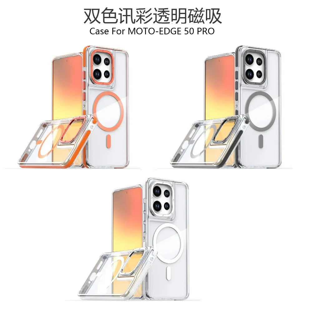 Magnetic Clear Case for Motorola Moto – Shockproof