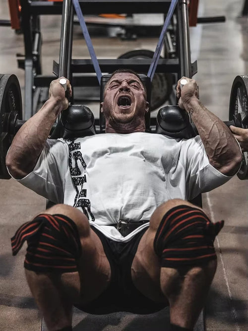 Oversized Cotton Gym T-Shirt – Men's Graphic Fitness Tee