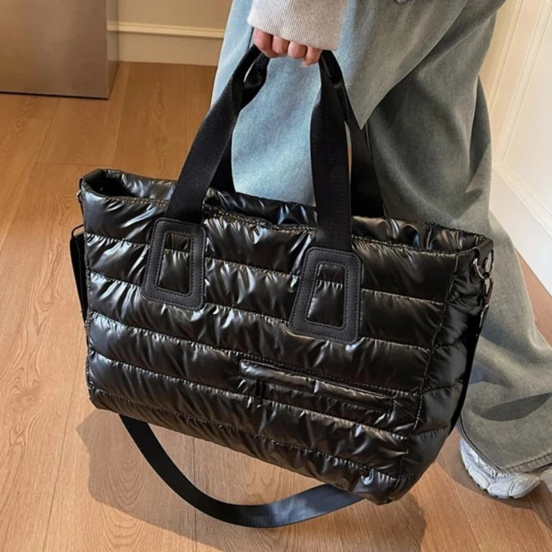 Large Capaci Casual Sle Women's down Cotton Jaet Bag