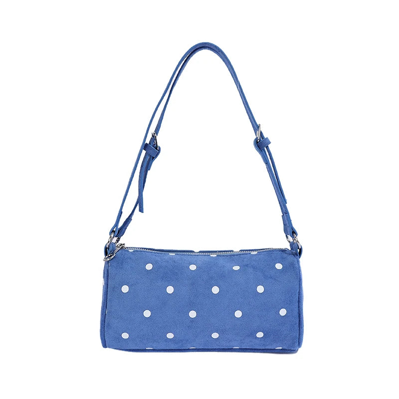 Polka Dot Shoulder Bag for Women – Retro Cute Underarm Purse