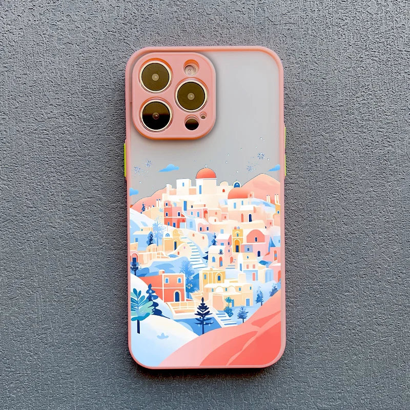 Christmas Snow Village iPhone Case – Winter Holiday Phone Cover