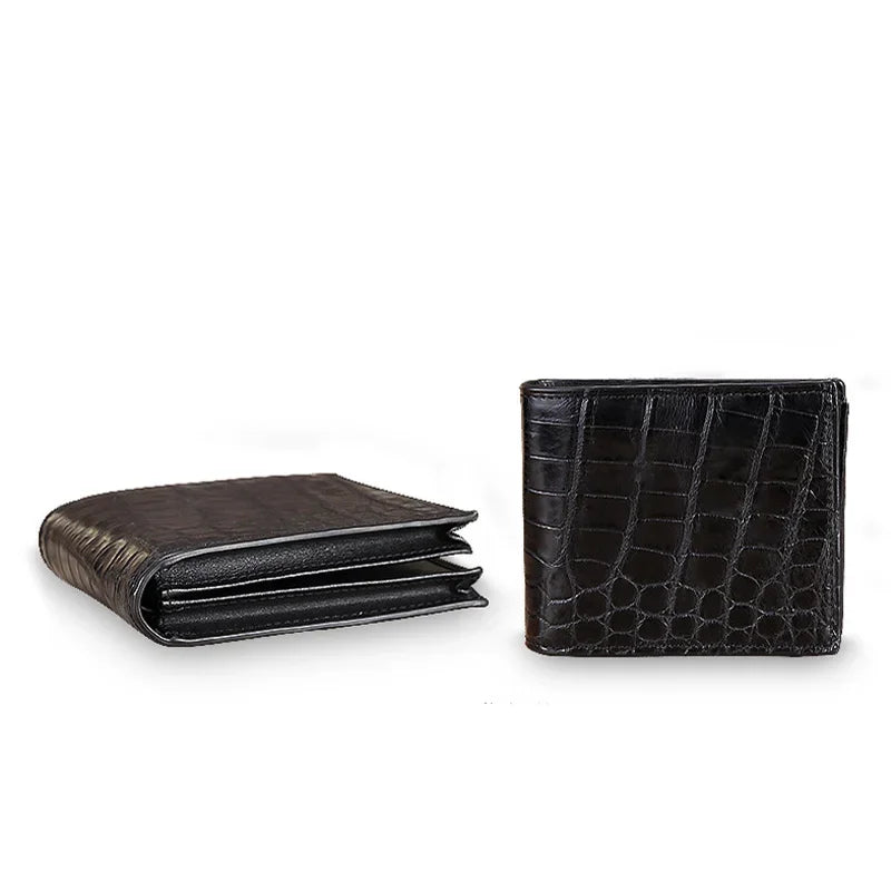 Genuine Alligator Leather Bifold Wallet for Men – Luxury
