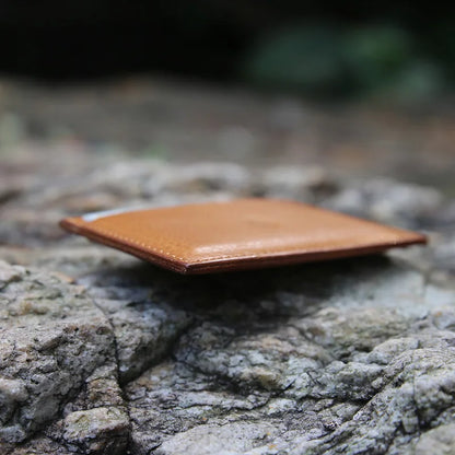 Leather Card Holder Men's Minimalist Slim Wallet