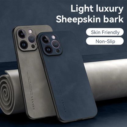 Soft Leather iPhone Case – Luxury Sheepskin Matte Cover