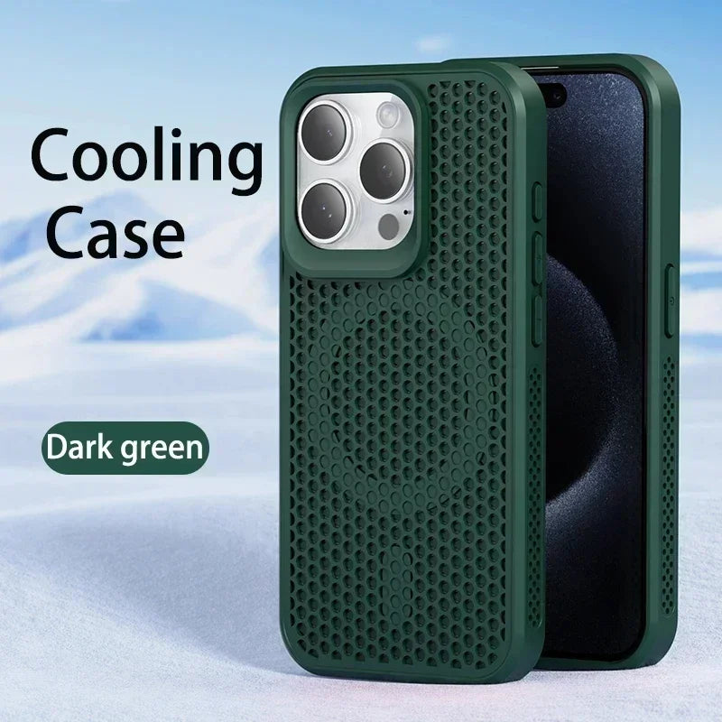 Cooling MagSafe Mesh iPhone Case – Heat Dissipation Breathable Cover