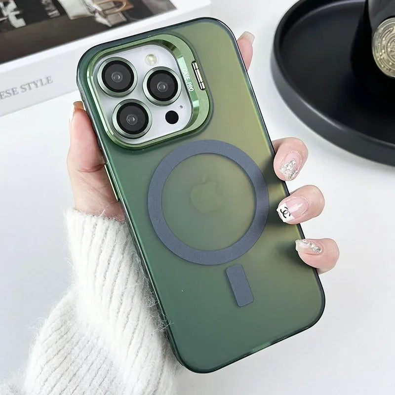Color-Change MagSafe iPhone Case with Lens Glass Protector