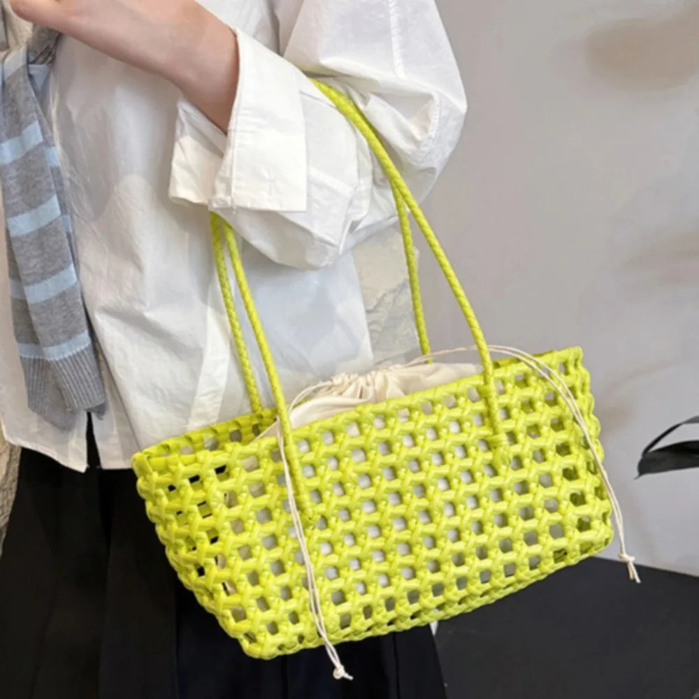 Vegetable Basket Women Straw Bags
