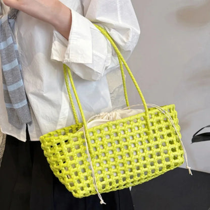 Vegetable Basket Women Straw Bags
