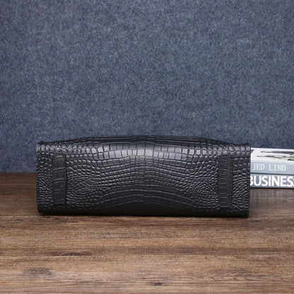Alligator Pattern Genuine Leather Handbag for Women