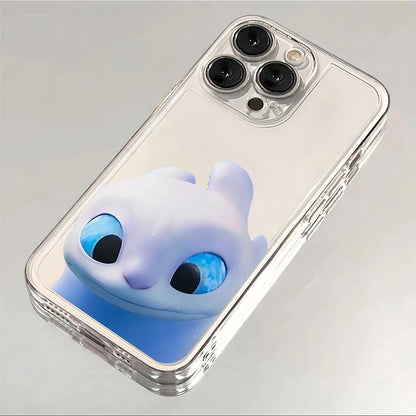 Light Fury Dragon Clear Phone Case for Samsung Galaxy S26 S25 S24 S23 S22 S21 S20 Note20 Ultra Plus