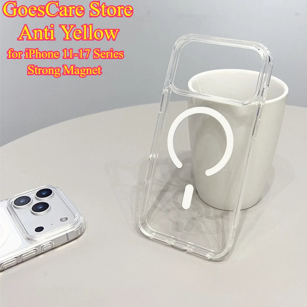 MagSafe Clear Anti-Yellow iPhone Case – iPhone 11 to 17 Series
