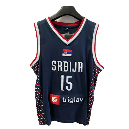 Jokic #15 Serbia National Basketball Jersey