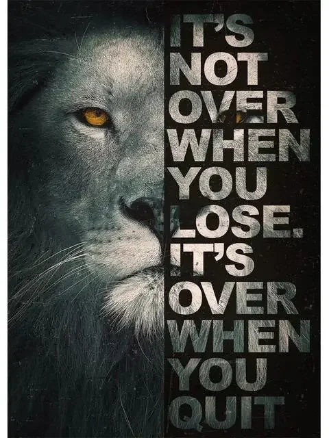 Motivational Quote Wall Art Poster – Inspirational Print for Office & Home Decor