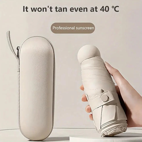 Mini Capsule Umbrella With UV Protection