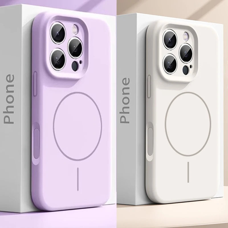 Liquid Silicone MagSafe iPhone Case – Multi-Color