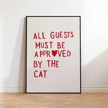 More Amor Por Favor Wall Art Print – Minimalist Heart Poster