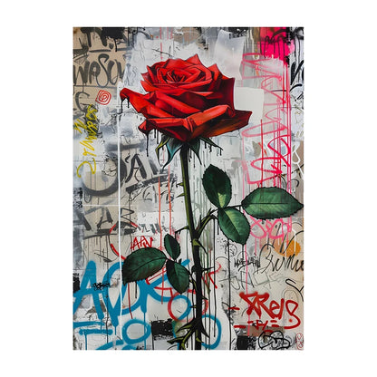 Graffiti Lion Art Poster – Colorful Abstract Canvas Wall Print