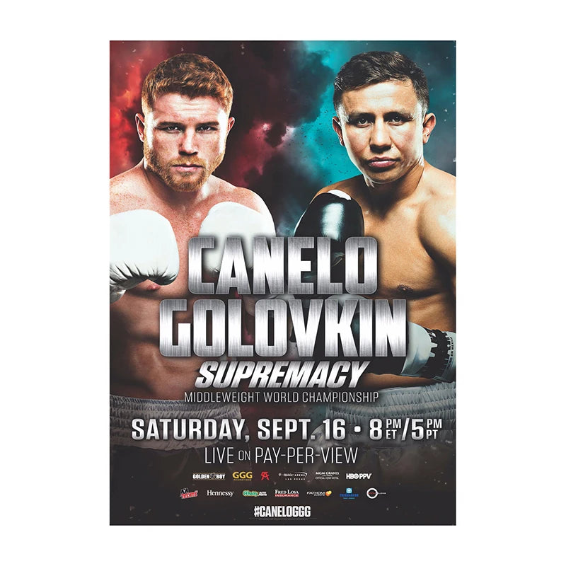 UFC MMA Fight Poster Print – Boxing & MMA Canvas Wall Art for Gym