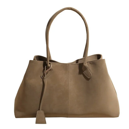 Faux Suede Solid Color High Quality Fashionable Versatile Handbag