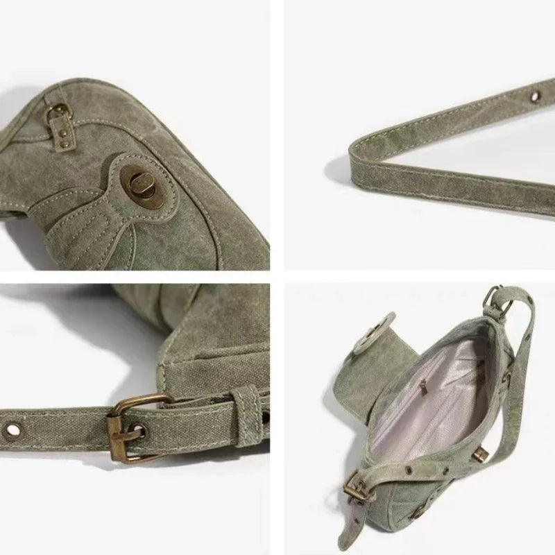 Y2K Vintage Shoulder Bag – Retro American Street Style Purse