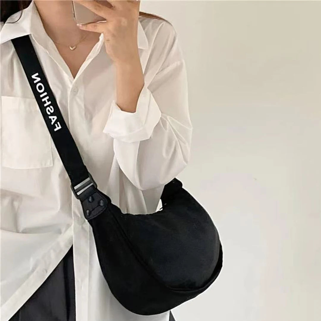 Oxford Cloth Dumpling Crossbody Shoulder Bag