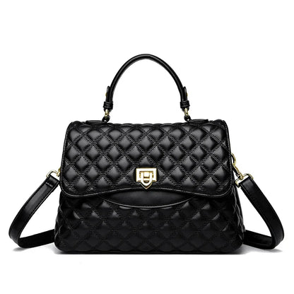 Designer Leather Handbag for Women – Multilayer Crossbody Shoulder Bag