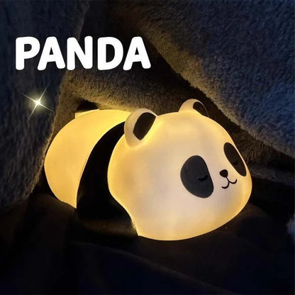 Cute Panda LED Night Light Kids Bedside Lamp